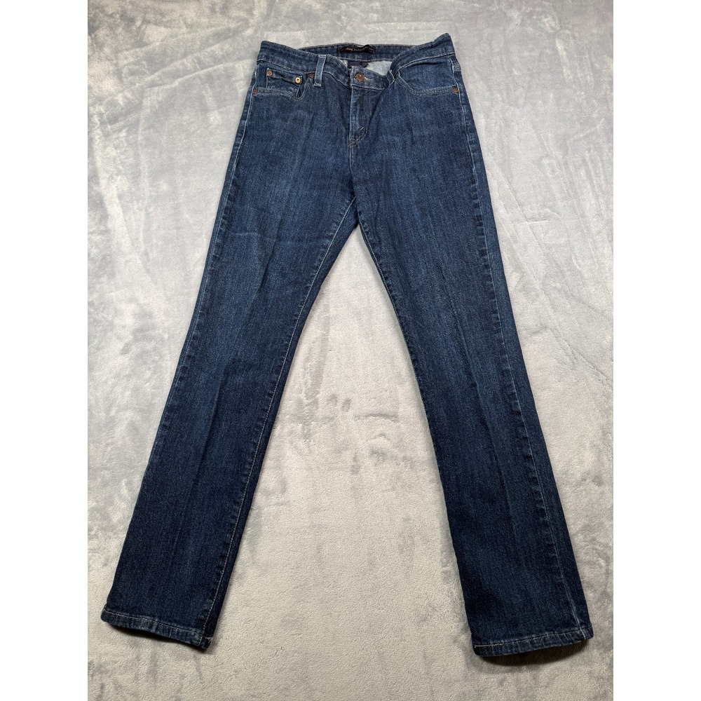 Levi's The Original Jean Mid Rise Skinny Jeans Womens 10M Blue Dark Wash Denim